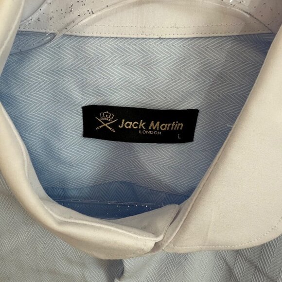 Jack Martin London Blue Button Up Shirt L - Picture 3 of 3